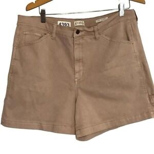 Wonderly tan high rise‎ shorts size 16